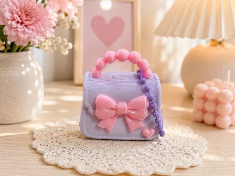 Lavender Bow Handbag
