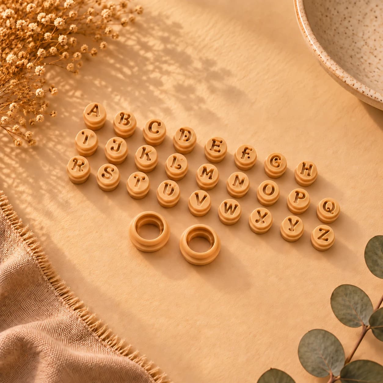 Alphabet Stamps And Handles