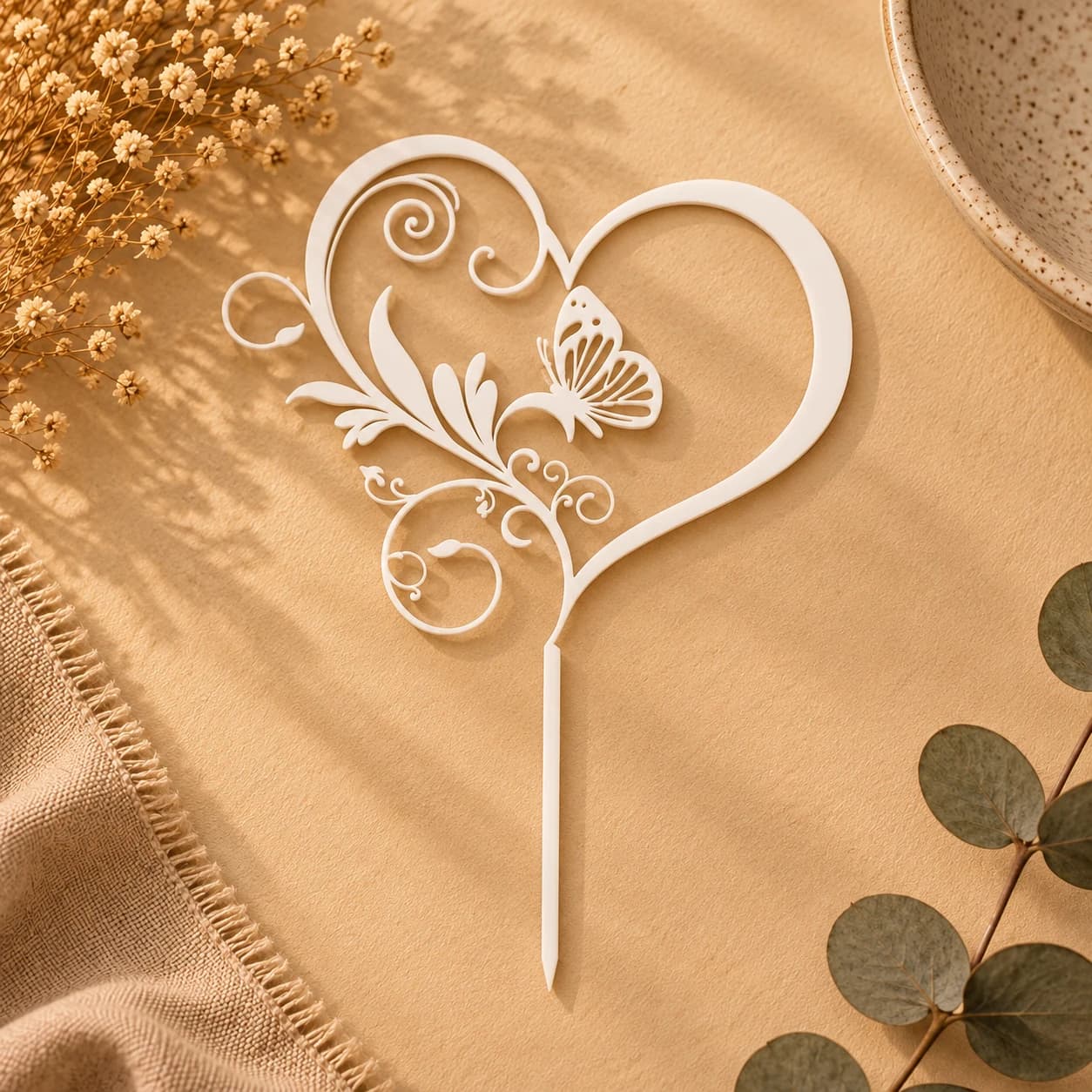 Heart Cake Topper