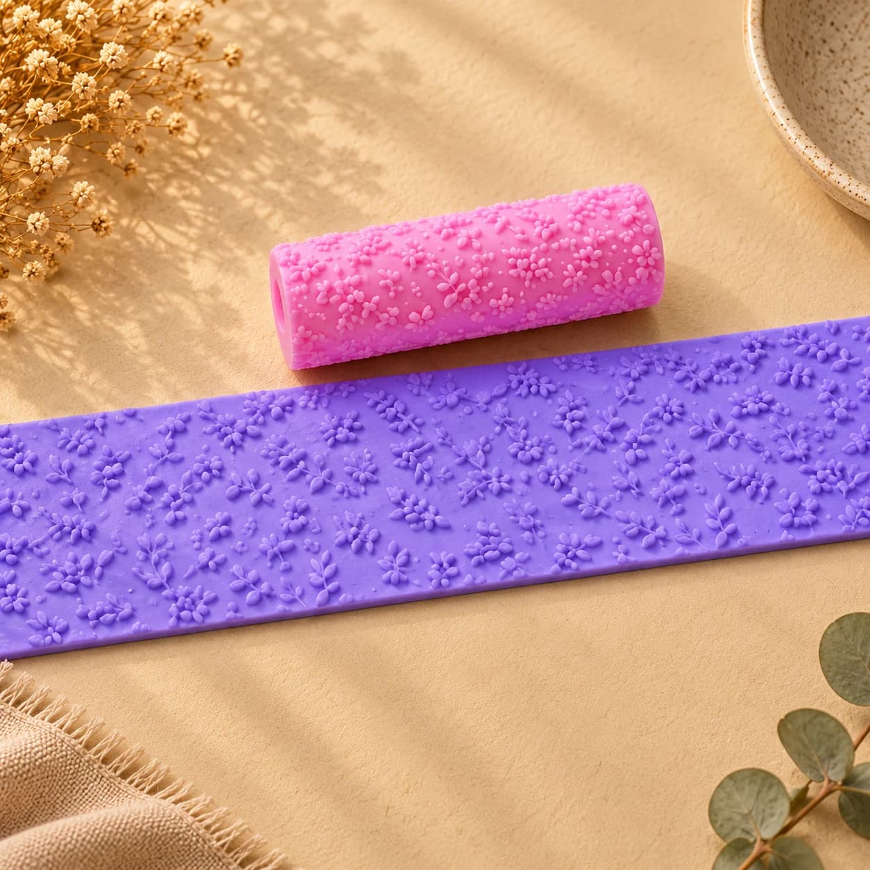 Mini Floral Texture Roller