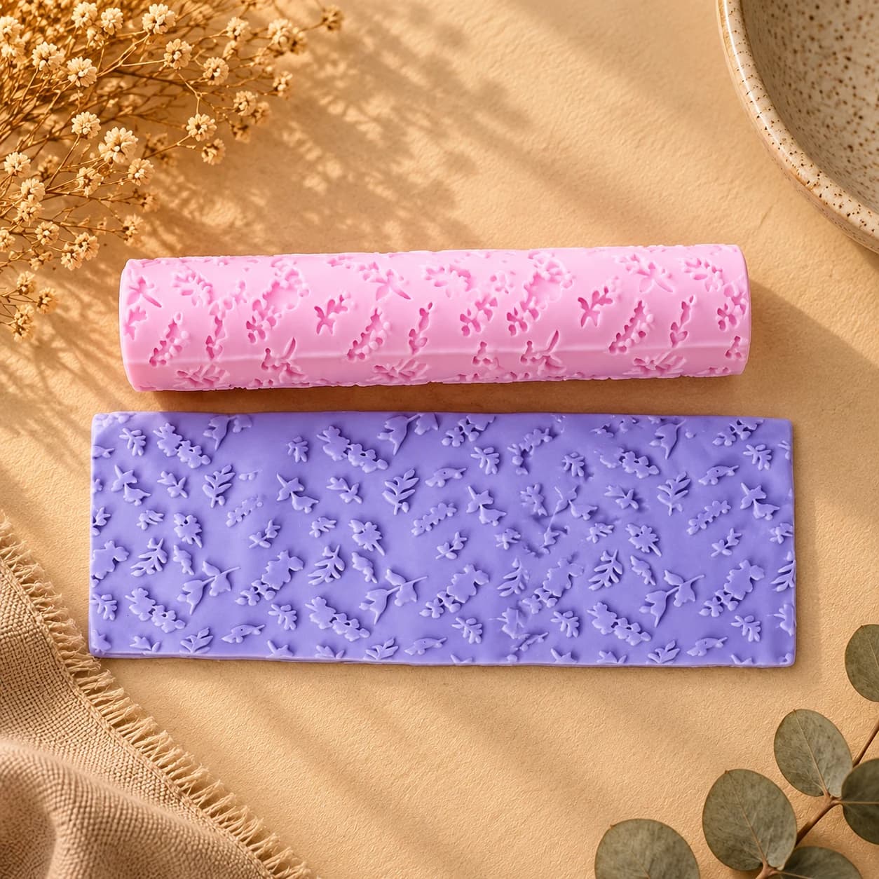 Floral Impression Roller