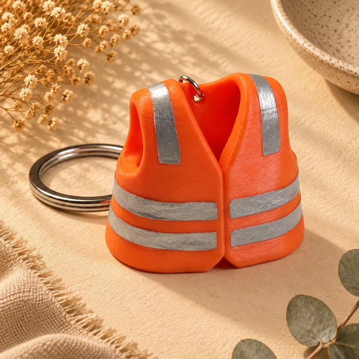 Safety Vest Keychain
